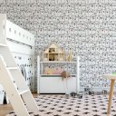 Ver imagem 2 de Papel de Parede Temático Baby Cachorrinhos Cute Desenhados 3,0m