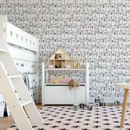 Papel de Parede Temático Baby Cachorrinhos Cute Desenhados 3,0m - 2