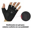 Ver imagem 2 de Luva de Ciclismo Meio Dedo Gel Ciclista Bike Bicicleta