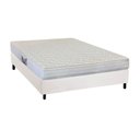 Ver imagem 1 de Cama Box Casal: Colchão Espuma Herval AG65 Frontier + Base CRC Courano White(138x188)