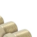 Ver imagem 4 de Espigão Macho para Mangueira 3-8 Npt X 3-8 Kit 5 Peças Metal Latonado Worker 102326