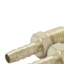 Ver imagem 5 de Espigão Macho para Mangueira 3-8 Npt X 3-8 Kit 5 Peças Metal Latonado Worker 102326
