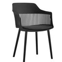 Ver imagem 3 de Kit 2 Cadeiras Polipropileno Marcela Montreal Preta Cozinha Jantar