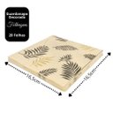 Ver imagem 5 de Guardanapo Estampado Creme Folhagens Luxo 20 Folhas 33cm - Tuut