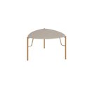 Ver imagem 1 de Mesa Lateral Bend Triangular MDF Metal 54cm Grigio com Dourado