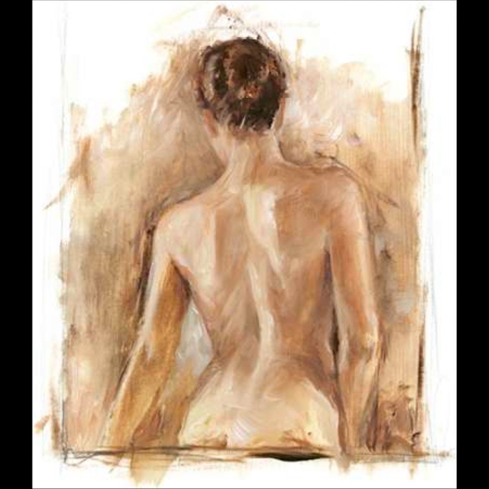 Figure Painting Study I Canaleta 52x60cm Preta