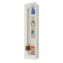 Ver imagem 2 de Armario Multiuso 1 Porta Suporte Vassoura Lavanda Kits Paraná Cor:branco White