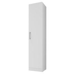 Armario Multiuso 1 Porta Suporte Vassoura Lavanda Kits Paraná Cor:branco White - 1