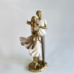 Esculura Família Casal com Sua Filha