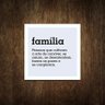Placa Decorativa - Significado Da Família 36X36 - 1