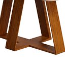 Ver imagem 4 de Mesa de Jantar Retangular Tampo sem Vidro 170x90 Dj Móveis Kiara Freijó Off White