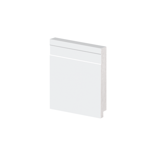Kit Rodape Poliestireno 10cm Frisado Arquitech 24metros (10 barras)