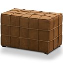 Ver imagem 2 de Puff Decorativo Retangular para Sala Living 70cm Sirah L06 Couro Camel - Lyam Decor