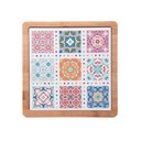 Ver imagem 2 de Conjunto 6 Peças Queijo de Bambu com Tábua Ladrilho 23cm