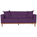Ver imagem 3 de Sofá 2 Lugares Viena Suede - Doce Sonho Móveis Sofá 2 Lugares Sofás Roxo