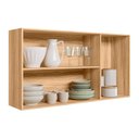 Ver imagem 2 de Armario de Cozinha Aéreo Intenza 120cm 3 Portas Freijó/off White Cristal - Nicioli