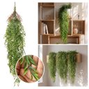 Ver imagem 6 de Kit 8 Pendentes de Capim Artificial Premium 75cm Visual Natural para Vasos e Jardins
