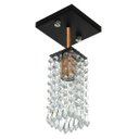 Ver imagem 1 de Lustre Clearcrillic Cristal Acrílico Quadrado Preto/cobre