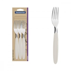 Conjunto de Garfos Ipanema Lâminas de Inox Cinza 3 Peças