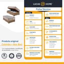 Ver imagem 2 de Cama Box Baú Solteiro + Colchão de Molas Ensacadas Ortobom Airtech Bege 88cm Suporta até 150 Kg