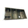 Cuba Dupla Inox 40x40 Moderna para Cozinha com Válvula + Canal Equipado - 3