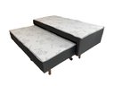 Ver imagem 1 de Cama Conjugada Solteiro Compact Plus + Auxiliar 88x188x40
