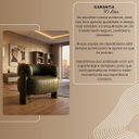 Ver mais imagens de Poltrona Curva Orgânica Moderna Courino Verde Musgo Linha Premium Sala Quarto Recepção Escritório Pr