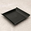 Ver imagem 2 de Prato Quadrado 16cm Preto Pequeno Avulso Plástico Cozy Coza Lanches Frutas Frios