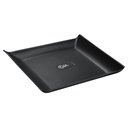 Ver imagem 3 de Prato Quadrado 16cm Preto Pequeno Avulso Plástico Cozy Coza Lanches Frutas Frios