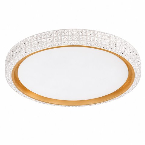 Plafon Glam Luxury Redondo LED 30W 3000/4000/6500k Autovolt c/ Controle e Memoria