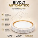 Ver mais imagens de Plafon Glam Luxury Redondo LED 30W 3000/4000/6500k Autovolt c/ Controle e Memoria