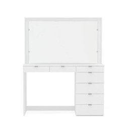 Penteadeira Ditália 7 Gavetas 2 Divisorias Br Uv Acetinado - 6