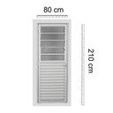 Ver imagem 5 de Porta de Alumínio Basculante 210x80cm Abertura Lado Esquerdo 25 Plus Lux Esquadrias