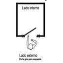 Ver imagem 6 de Porta de Alumínio Basculante 210x80cm Abertura Lado Esquerdo 25 Plus Lux Esquadrias