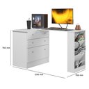 Ver imagem 5 de Cômoda com Mesa Giratória Gamer em Mdp Qmovi