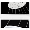 Lustre Pendente Moderno Anéis 5 Aneis Arcos 100cm para Pe Direito Duplo Cor Branco 110v/220v - 5