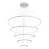 Lustre Pendente Moderno Anéis 5 Aneis Arcos 100cm para Pe Direito Duplo Cor Branco 110v/220v - 6