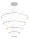 Ver imagem 6 de Lustre Pendente Moderno Anéis 5 Aneis Arcos 100cm para Pe Direito Duplo Cor Branco 110v/220v