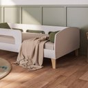 Ver mais imagens de Cama Montessoriana Solteiro Jardim com Protecao Branco
