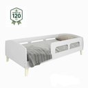 Ver imagem 2 de Cama Montessoriana Solteiro Jardim com Protecao Branco