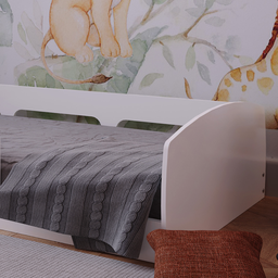 Cama Montessoriana Solteiro Jardim Com Protecao  - 8