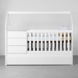 Berço Casinha Alice 4 em 1 - Branco Abra Casa - 2