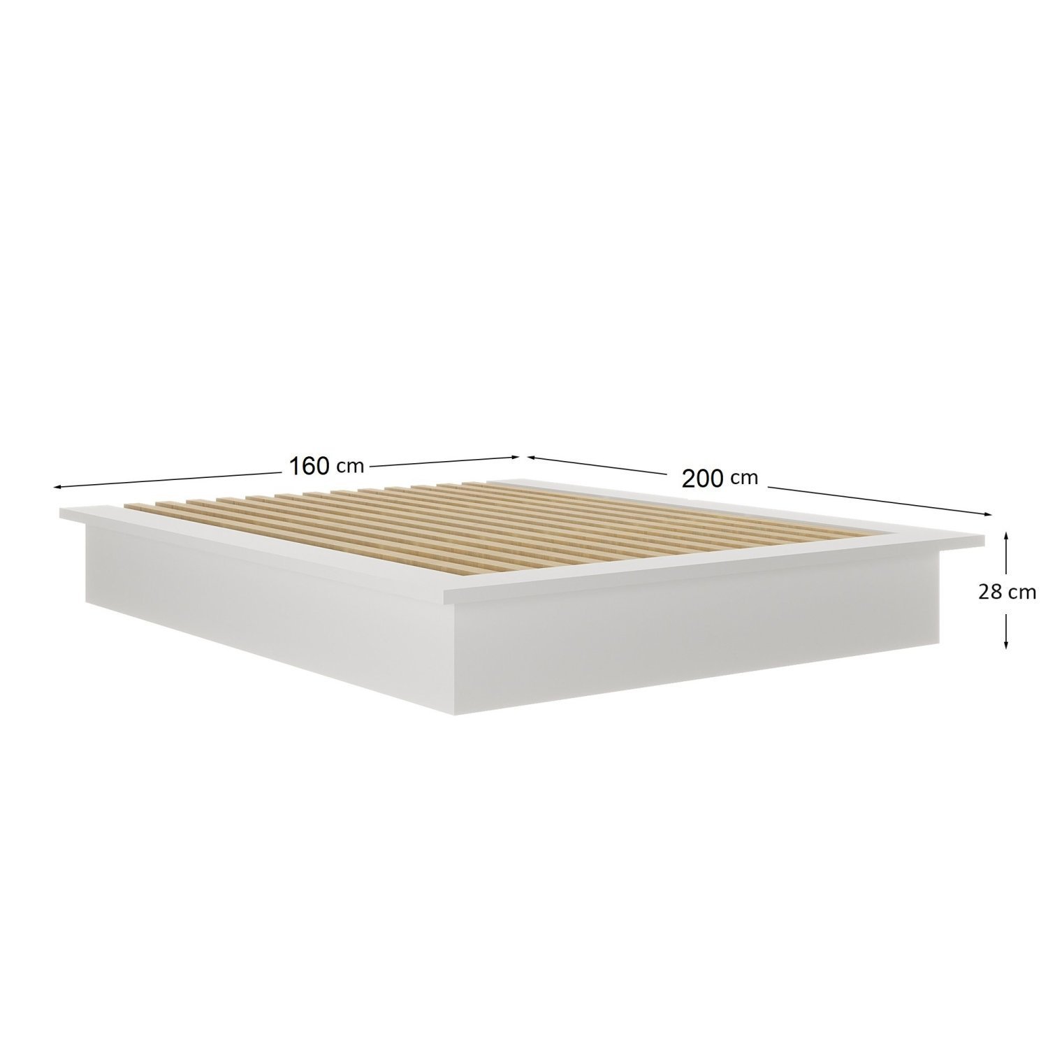 Cama Casal Queen Minimalista 160x200cm Oriental  - 3