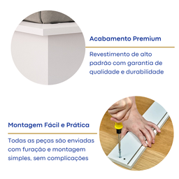 Cama Casal Queen Minimalista - 6