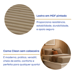 Cama Casal Queen Minimalista - 7