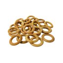 Ver imagem 4 de Argola de Madeira Marfim | 48 Mm Pacote com 50 Unidades