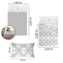 Ver imagem 5 de Jogo de Cama King Size 180 Fios Fiori - Levi (7525)