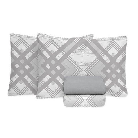 Jogo de Cama King Size 180 Fios Fiori - Levi (7525)