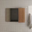 Ver imagem 2 de Gabinete Suspenso para Banheiro com Espelheira e Armário com Rodizio