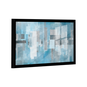 Quadro Decorativo Geométrico Abstrato Azul
